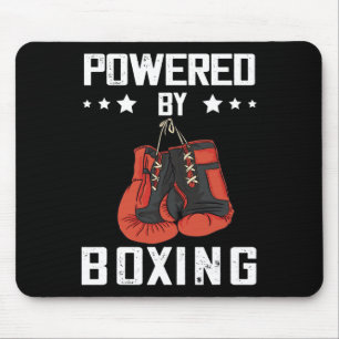Tapis De Souris Gants De Boxe Alimentés Par Boxer Boxer Kickboxer 
