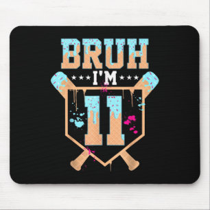 Tapis De Souris Garçon d'anniversaire Baseball Crème Glacée Dégoul