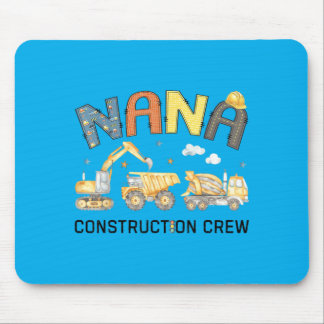 Tapis De Souris Garçon d'anniversaire de la Nana Construction Crew