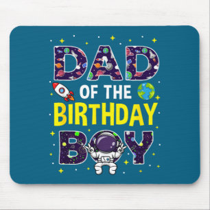 Tapis De Souris Garçon d'anniversaire de papa minimal Espace Astro