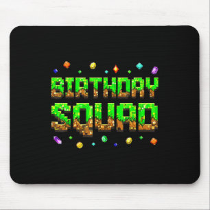 Tapis De Souris Garçon d'anniversaire Enfant Escouade d'anniversai
