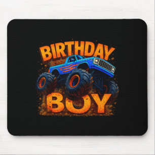 Tapis De Souris Garçon d'anniversaire Monster Truck Famille drôle