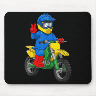 Tapis De Souris Garçons constructeurs de motos drôles Jouets de co