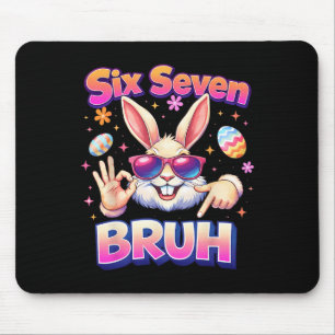 Tapis De Souris Garçons Filles Pâques Drôle de Lapin Bruh Six Sept