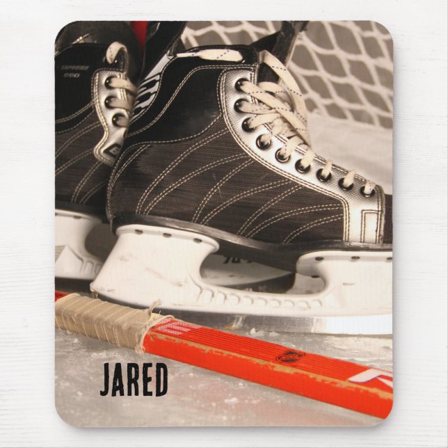 Tapis De Souris Garçons Hockey sur glace thème Retour à l'école So (Devant)