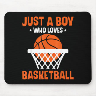 Tapis De Souris Garçons Juste Un Garçon Qui Aime Le Basball Bball