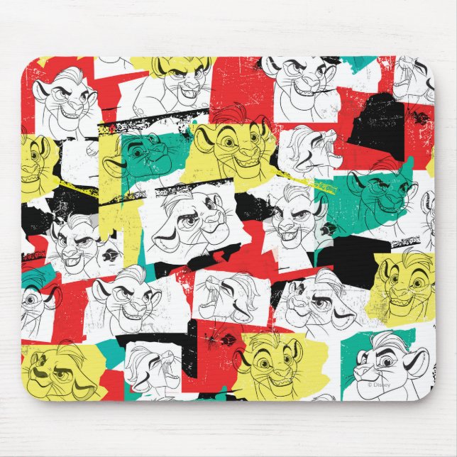 Tapis De Souris Garde-lions | Motif d'expressions Kion (Devant)