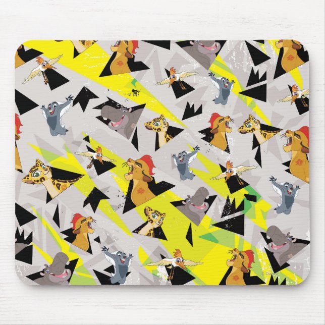 Tapis De Souris Garde-lions | Motif triangle (Devant)