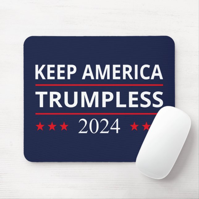 Tapis De Souris Garder l'Amérique sans Trump VII (Avec souris)