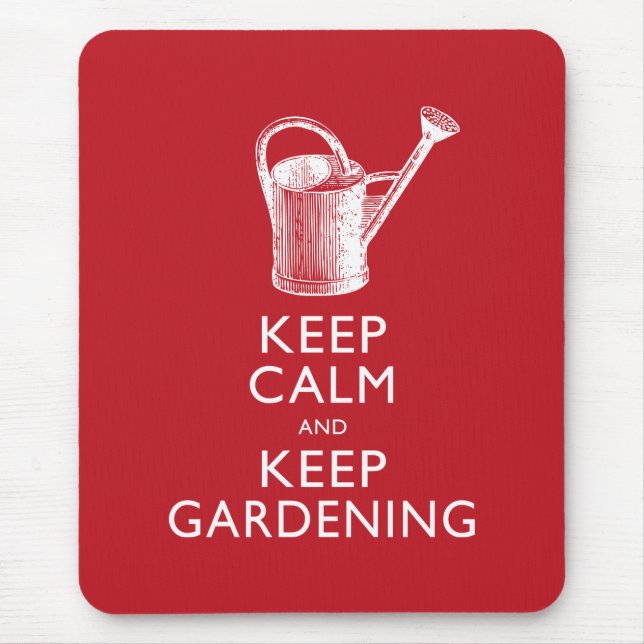 Tapis De Souris Garder le calme et garder le jardinage Gardener's  (Devant)