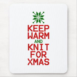 Tapis De Souris Gardez chaud et tricot pour Noël