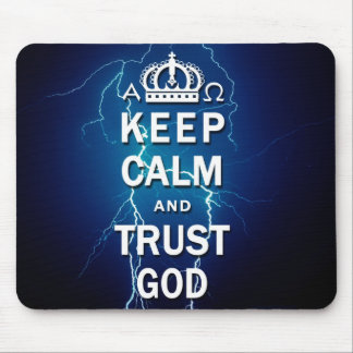 Tapis De Souris Gardez Dieu Mousepad de calme et de confiance