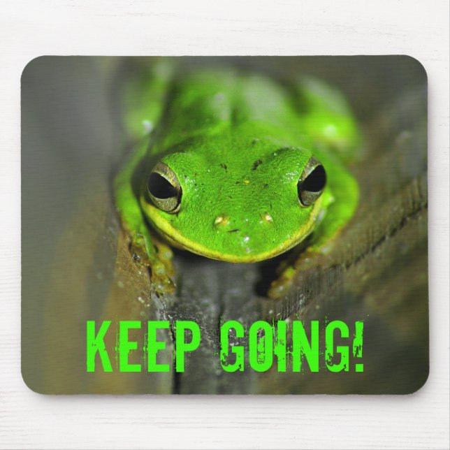 Tapis De Souris Gardez la grenouille allante Mousepad (Devant)