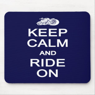 Tapis De Souris Gardez le calme et montez sur le mousepad