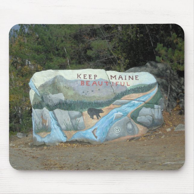 Tapis De Souris Gardez le Maine beau Mousepad (Devant)