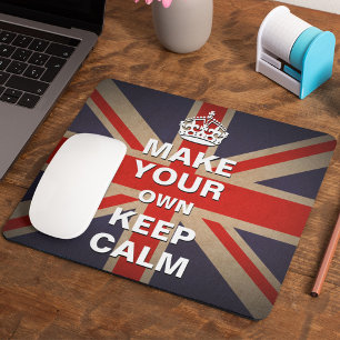 Tapis De Souris Gardez le Modèle calme - Vintage Union Jack Mouse 