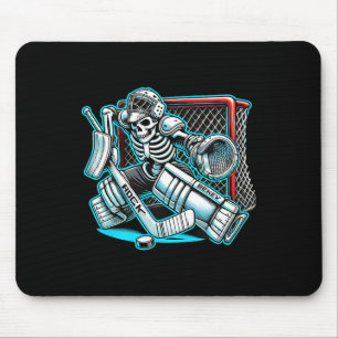 Tapis De Souris Gardien de hockey squelette Halloween
