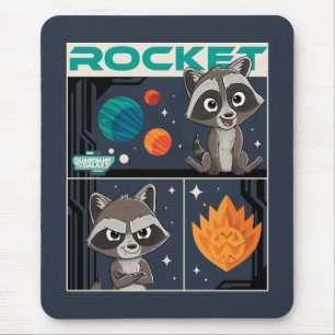 Tapis De Souris Gardiens de la Galaxie Bébé Rocket Dessin Animé