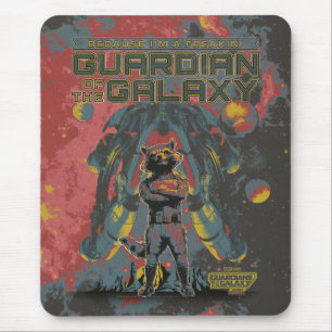 Tapis De Souris Gardiens de la Galaxie Citation de Rocket "Gardien