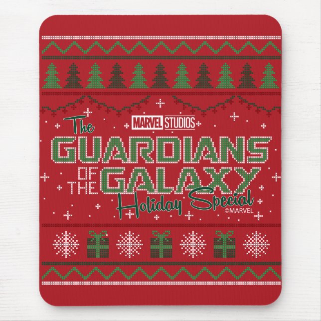 Tapis De Souris Gardiens de la Galaxy Holiday Cross Stitch (Devant)