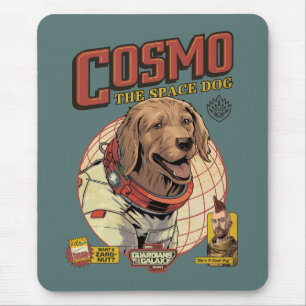 Tapis De Souris Gardiens du Cosmo Galaxy Le chien spatial