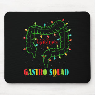 Tapis De Souris Gastro Nurse Squad Amusants lumières de Noël Gastr