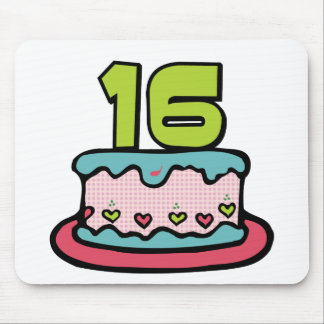 Tapis De Souris Gâteau d'anniversaire 16 ans