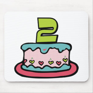 Tapis De Souris Gâteau d'anniversaire 2 ans