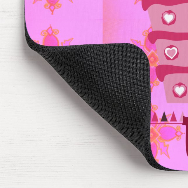 Tapis De Souris Gâteau d'anniversaire floral pour elle / Filles Ar (Coin)