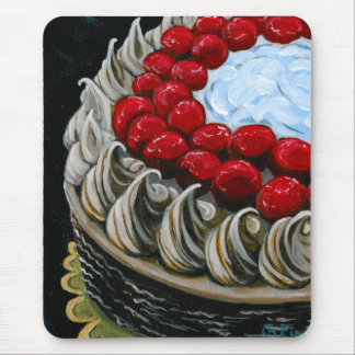 Tapis De Souris Gâteau de chocolat avec des cerises