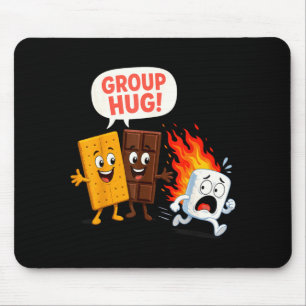 Tapis De Souris Gaufre s'mores drôle marshmallow