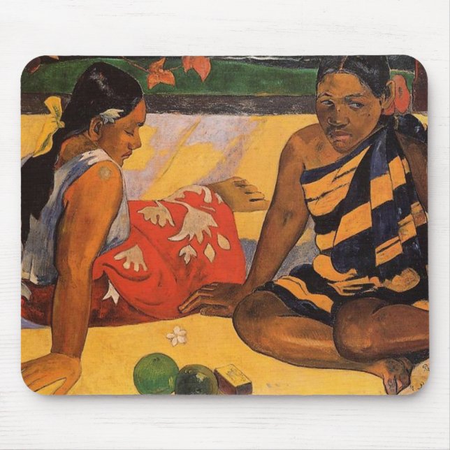 Tapis De Souris Gauguin Polynésie Française Tahiti Femmes Peinture (Devant)
