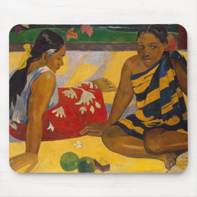 Tapis De Souris Gauguin Polynésie Française Tahiti Femmes Peinture (Devant)