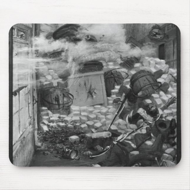 Tapis De Souris Gavroche rassemblant des cartouches (Devant)