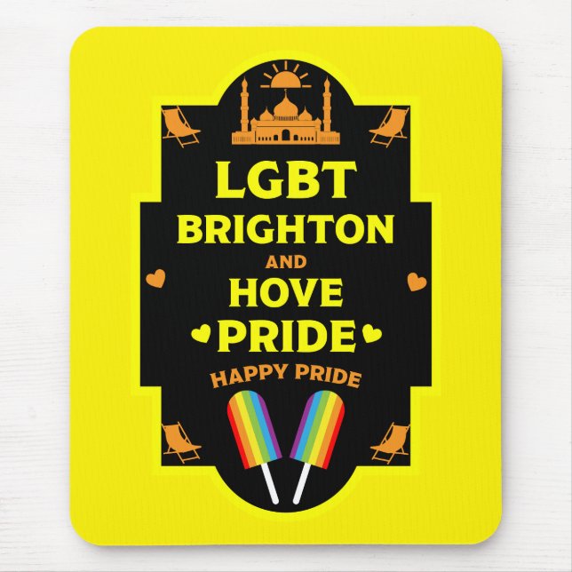 Tapis De Souris Gay pride Brighton (Devant)