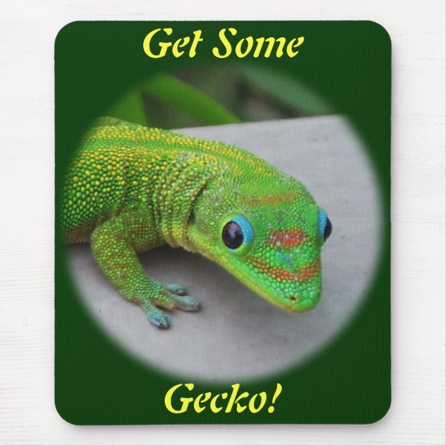 Tapis De Souris Gecko Gold Dust Day - Audition et obtenir quelques (Devant)