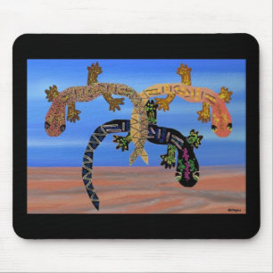 Tapis De Souris Geckos dans la vallée du feu