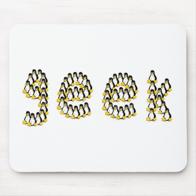 Tapis De Souris Geek de Linux Tux (Devant)