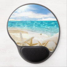 Beau gel Mousepad de plage