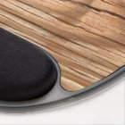 Gel en bois Mousepad de trou de grain