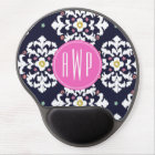 Ikat et monogramme rose