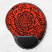 Mandala rouge Mousepad