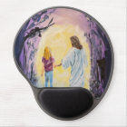 Marcher dans l'obscurité moi et Jésus violet foncé