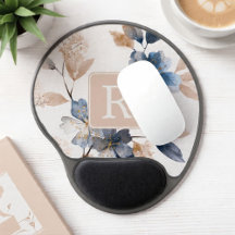 Modèle de monogramme de fleurs jolies personnalisé