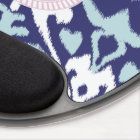 Monogramme tribal de motif d'ikat girly bleu