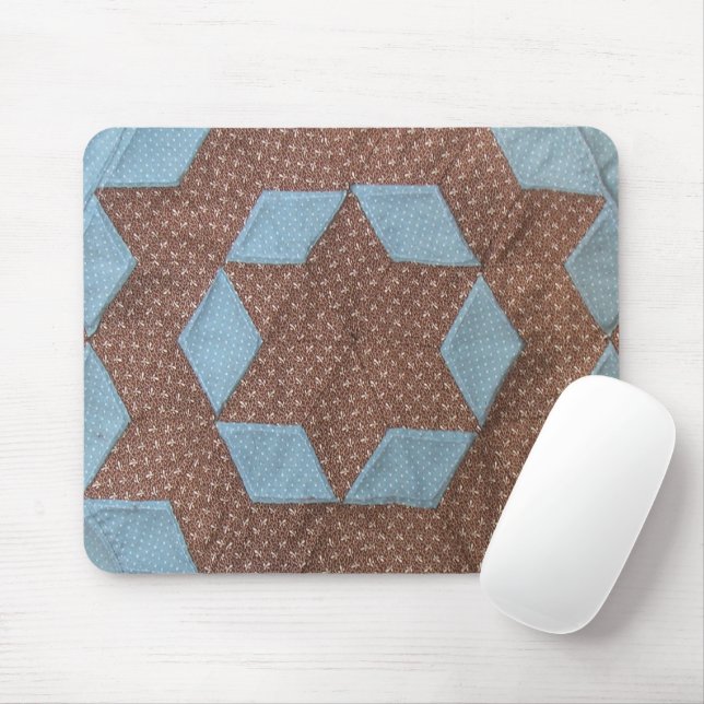 Tapis De Souris Gel Mousepad - Castle Quilt Motif (Avec souris)