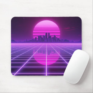 Tapis de souris gel rétro néon 80s