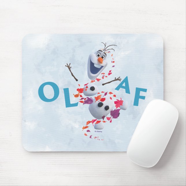 Tapis De Souris Gelé 2 : Olaf Dans La Brise (Avec souris)