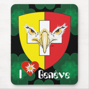Tapis De Souris Genève, Genève, Ginevra, Genevra Mousepad