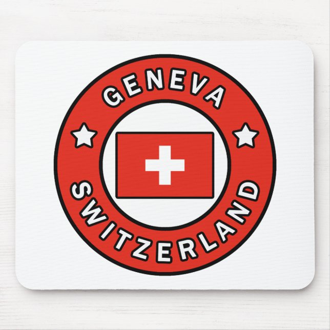 Tapis De Souris Genève Suisse (Devant)
